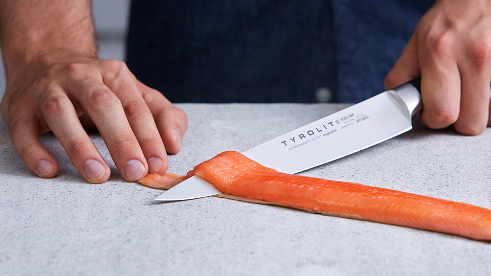 Tyrolit Iceline Schinkenmesser Anwendung TYROLIT Life Iceline Schinkenmesser Anwendung
