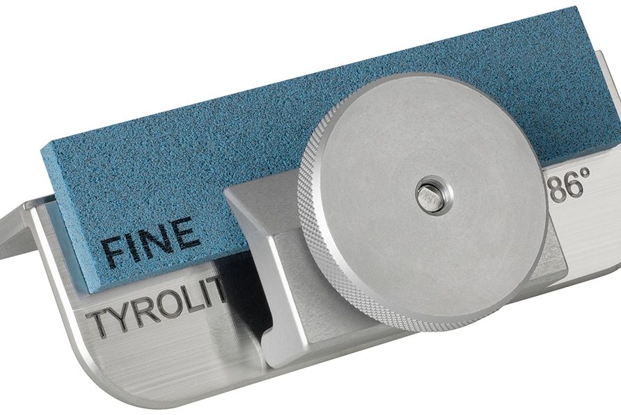 Tyrolit Edelstahlwinkel 86° Elastikfeile Fine TYROLIT Life Edelstahlwinkel 86° und Elastikfeile Fine