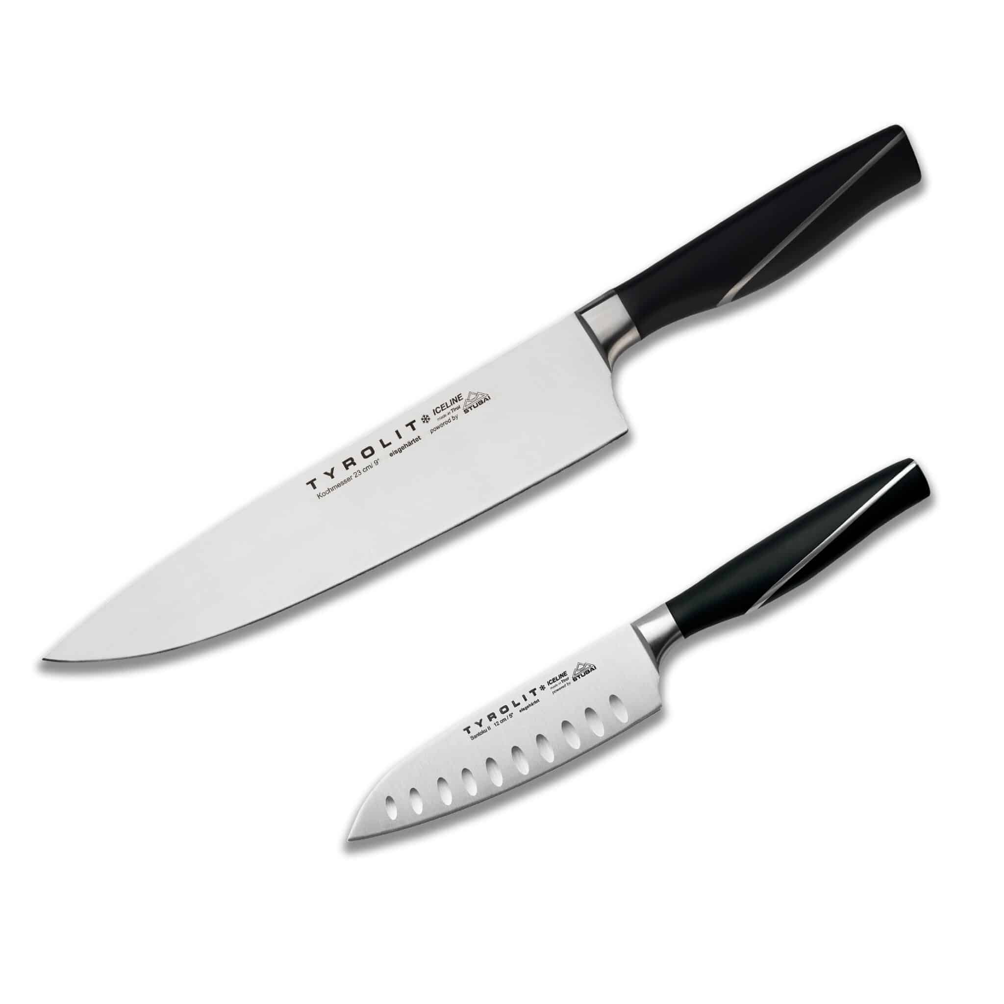 Tyrolit Iceline knife set Beginner Tyrolit Life Iceline Beginner knife set with chef's knife and santoku II