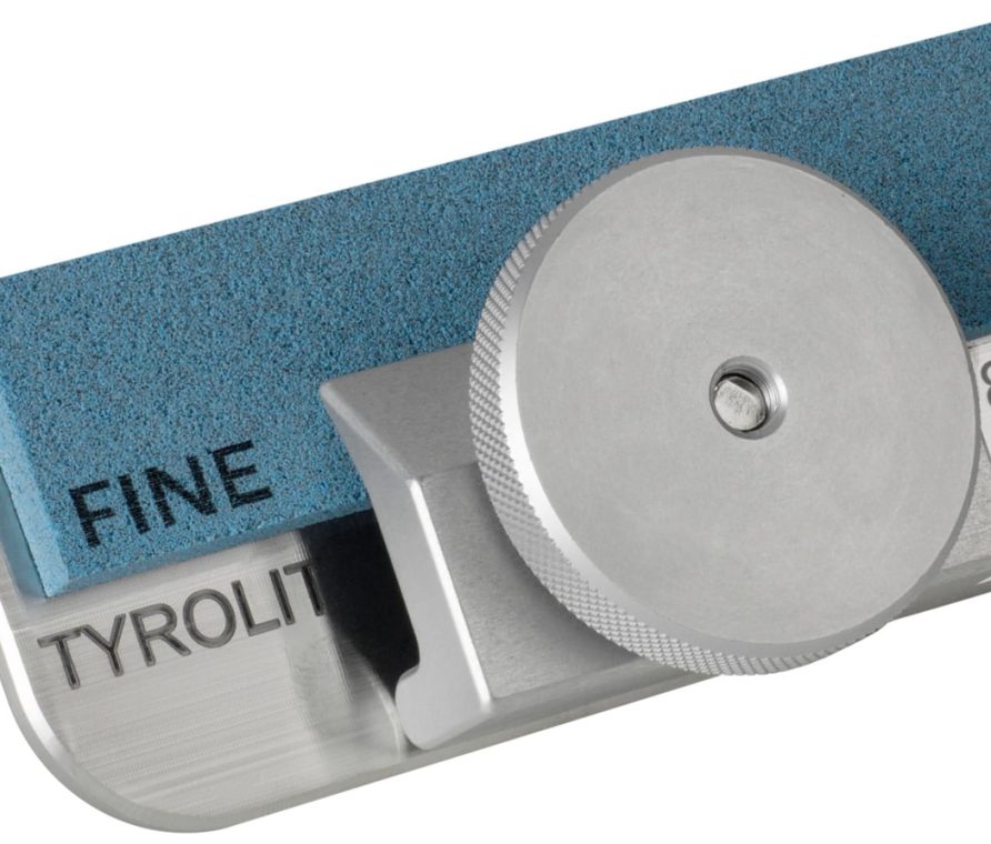 Tyrolit Edelstahlwinkel 87° Elastikfeile Fine TYROLIT Life Edelstahlwinkel 87° und Elastikfeile Fine