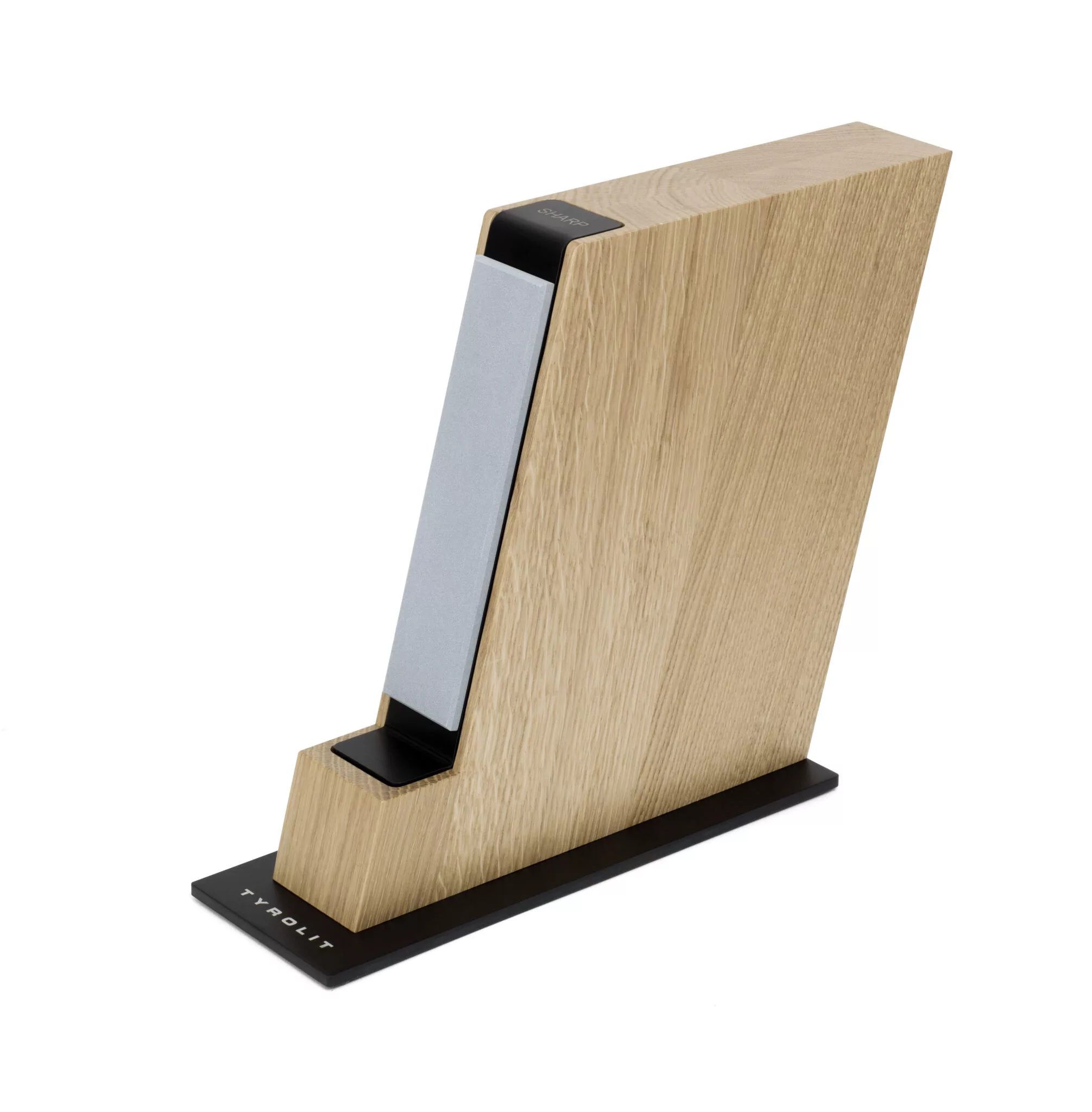 Tyrolit Messerblock Plus schwarz rechts TYROLIT Life Messerblock Plus schwarz Ansicht von rechts