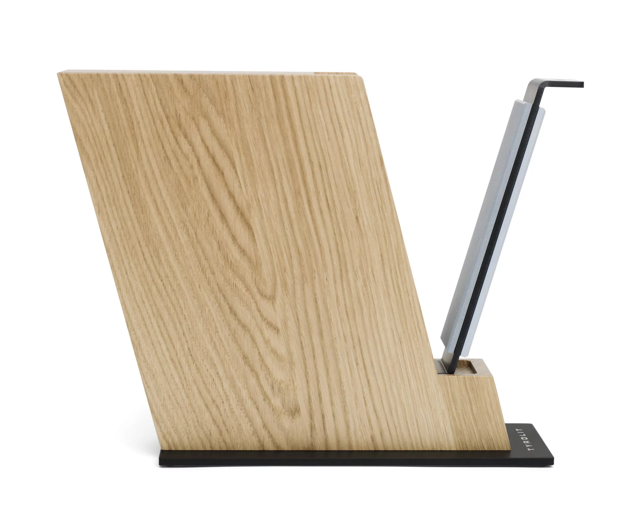 Tyrolit Messerblock Plus schwarz links TYROLIT Life Messerblock Plus schwarz Ansicht von links