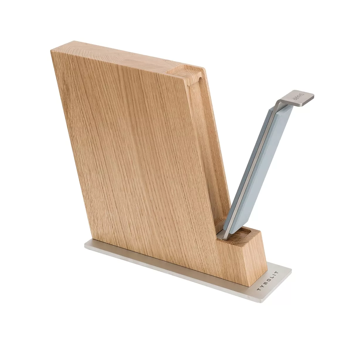 Tyrolit Messerblock Plus silber Messerschärfer TYROLIT Life Messerblock Plus silber mit Messerschärfer