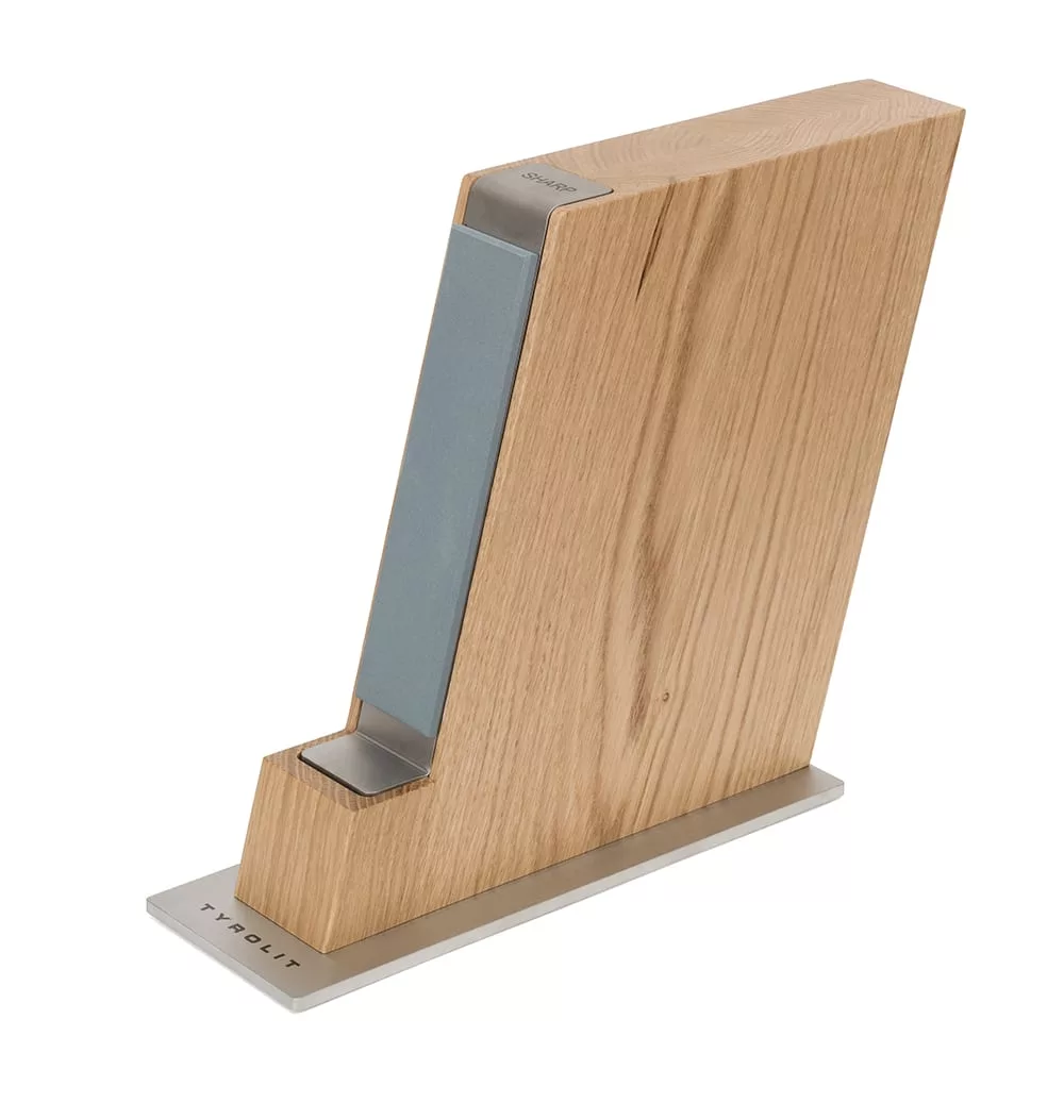 Tyrolit Messerblock Plus Silber TYROLIT Life Messerblock Plus Silber Ansicht von rechts